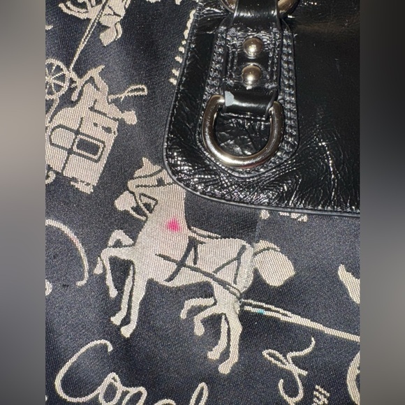 COACH Ashley Horse & Carriage Satchel Handbag w/ Shoulder Strap - Picture 15 of 16
